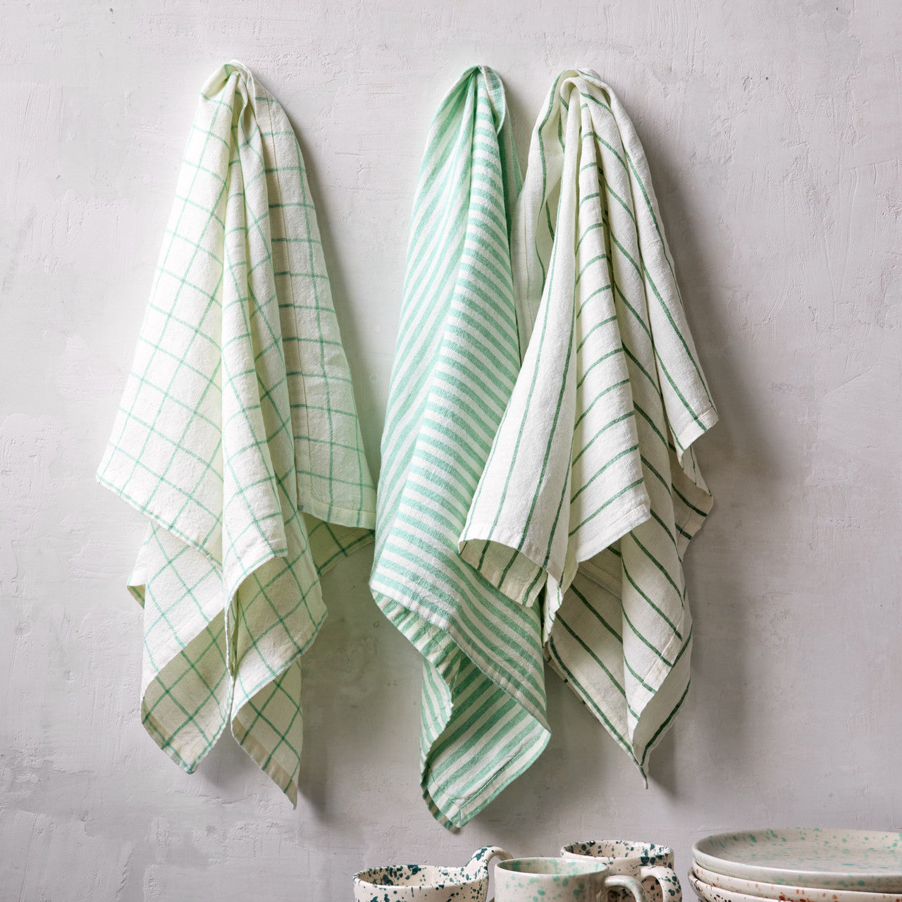 Essential Linens Graphic, Leaf, Set/2
