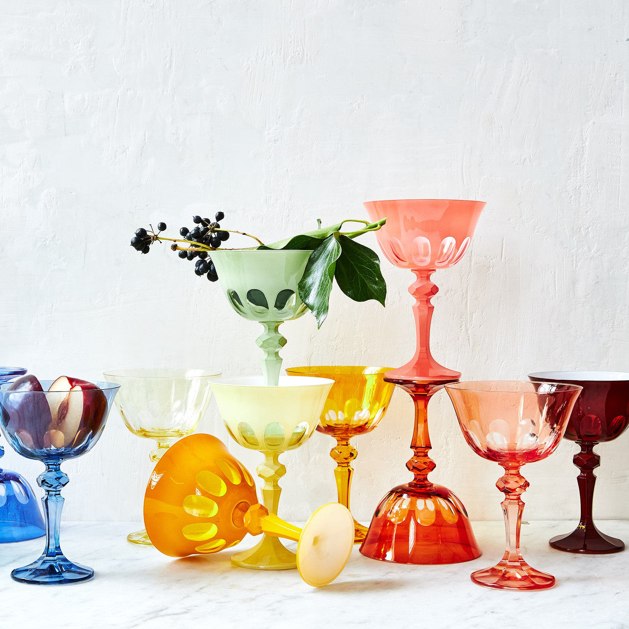 Rialto Glass Coupe Set/2, Millicent