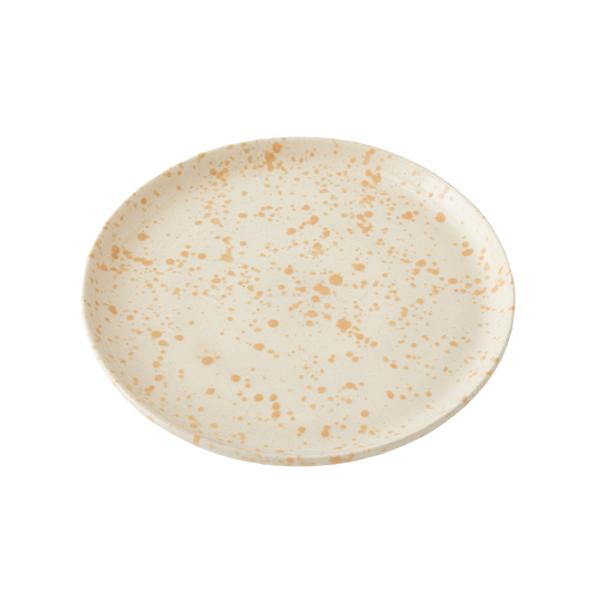 Splatterware Plates Set of 4, Latte
