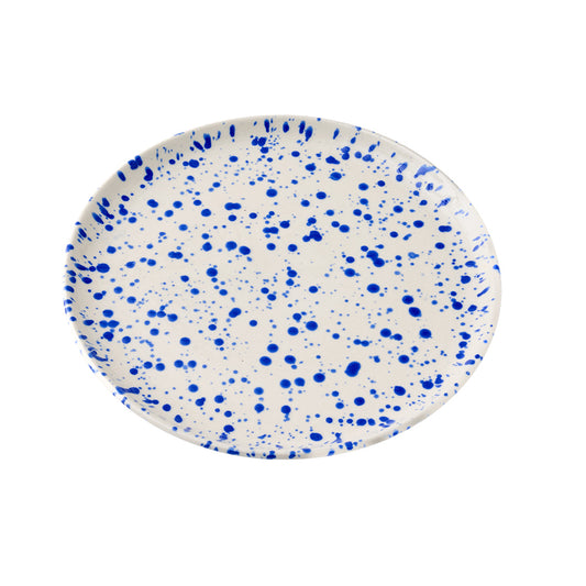 Splatterware Plates Set of 4, Lake