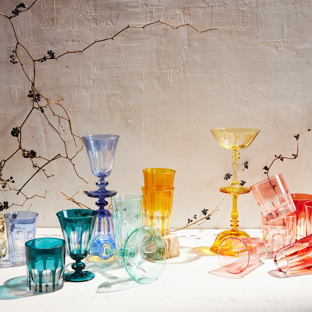 Rialto Glass Tumbler Set/2, Menthe