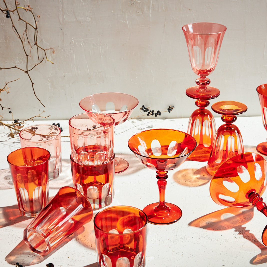 Rialto Glass Tulip Set/2, Lolita