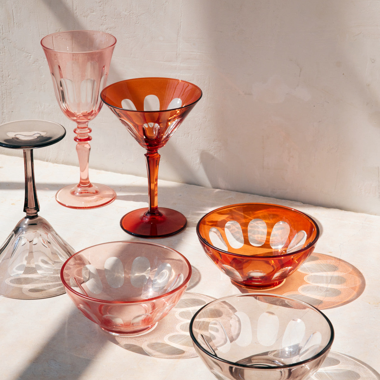 Rialto Glass Bowl Set/2, Kitten