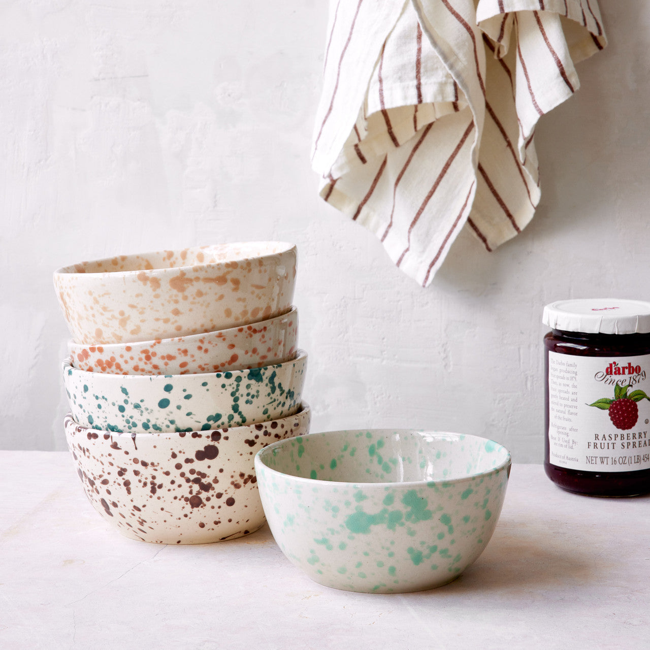 Splatterware Bowls Set of 4, Terra