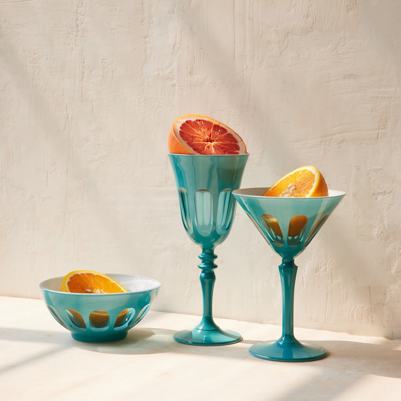Rialto Glass Martini Set/2, Teala