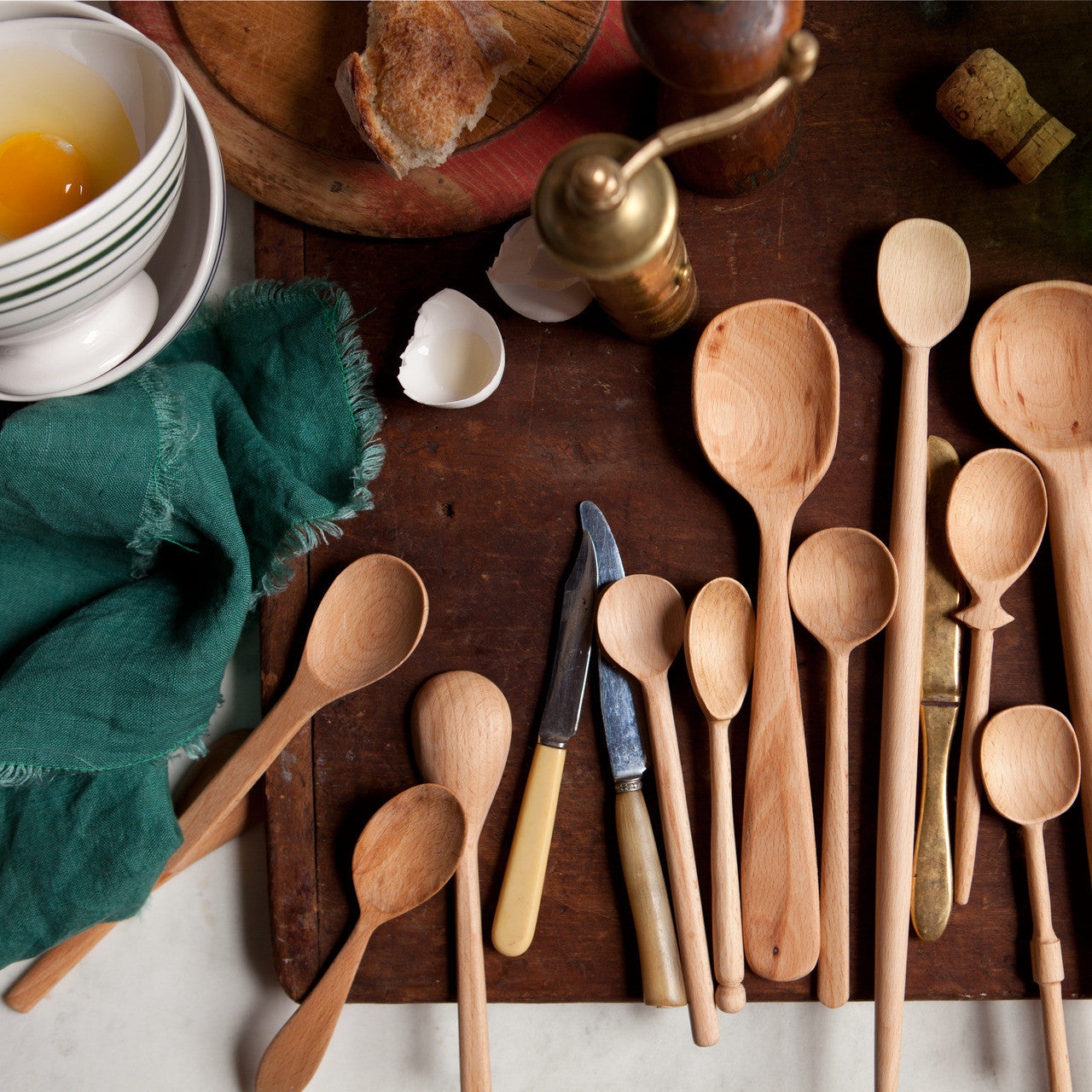 Baker's Dozen Wood Spoons, Large