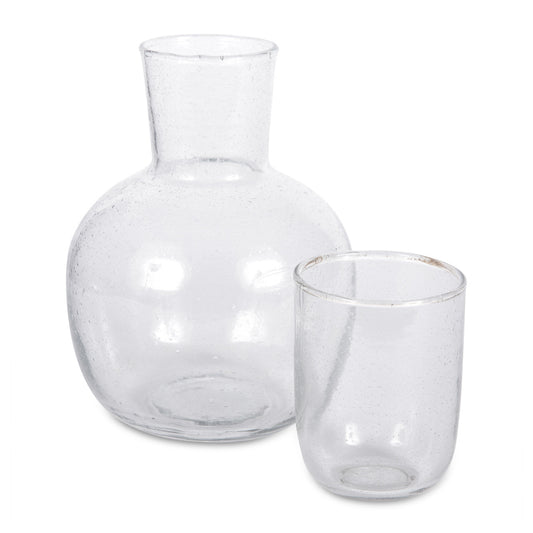 Seeded Glass Carafe