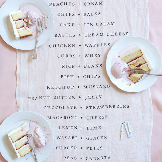 Pairings Runner, Oyster White