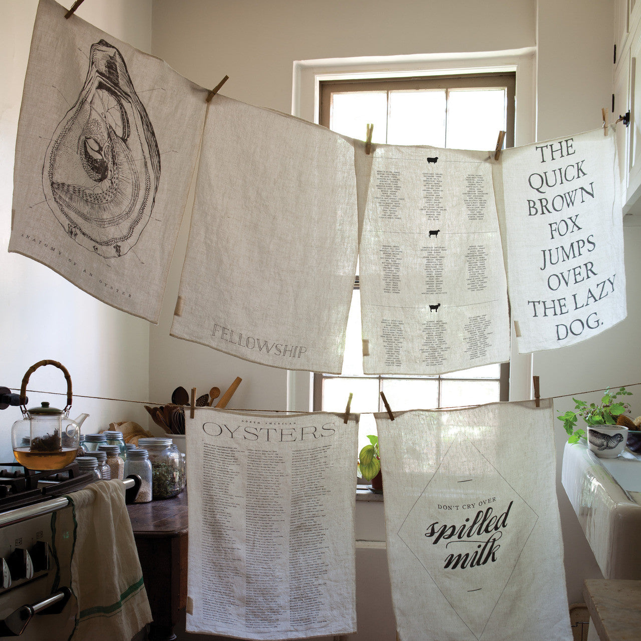 Market Table Pure Linen Tea Towel